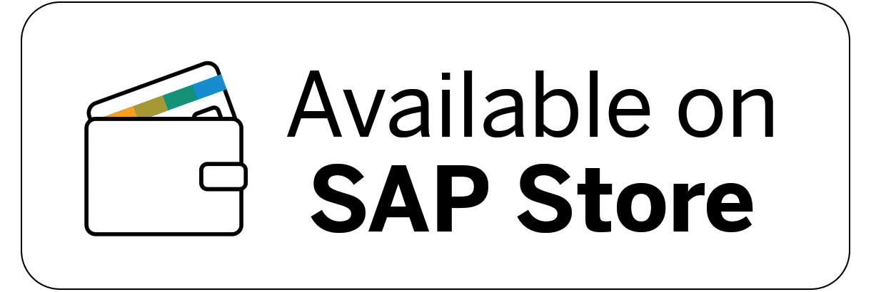 Available on SAP Store White BG Wallet